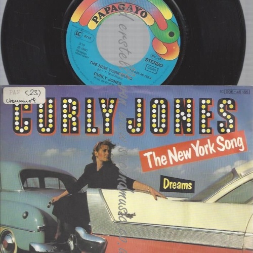 7"   Curly Jones  The New York Song