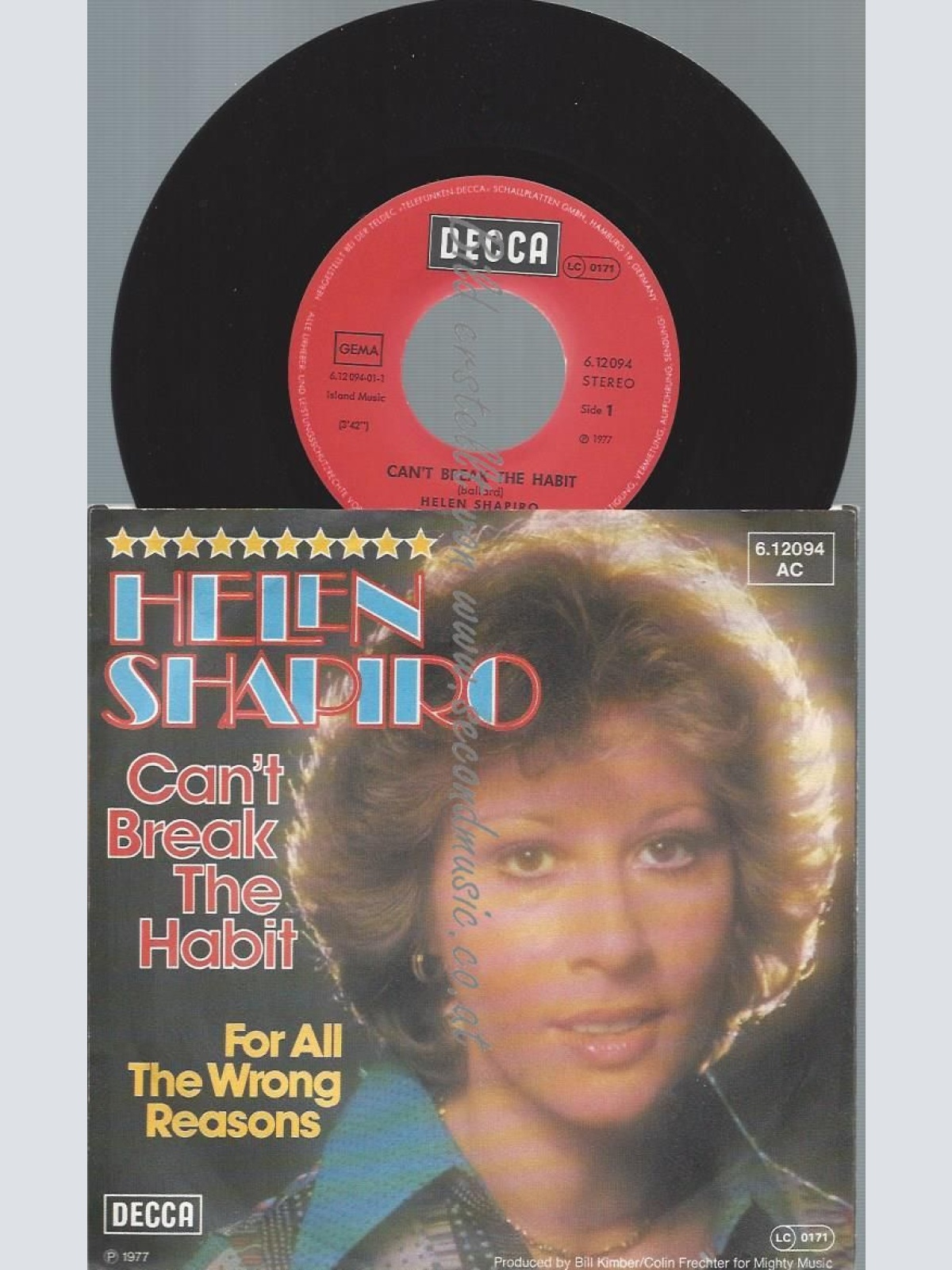 7"    Helen Shapiro  Can't Break The Habit