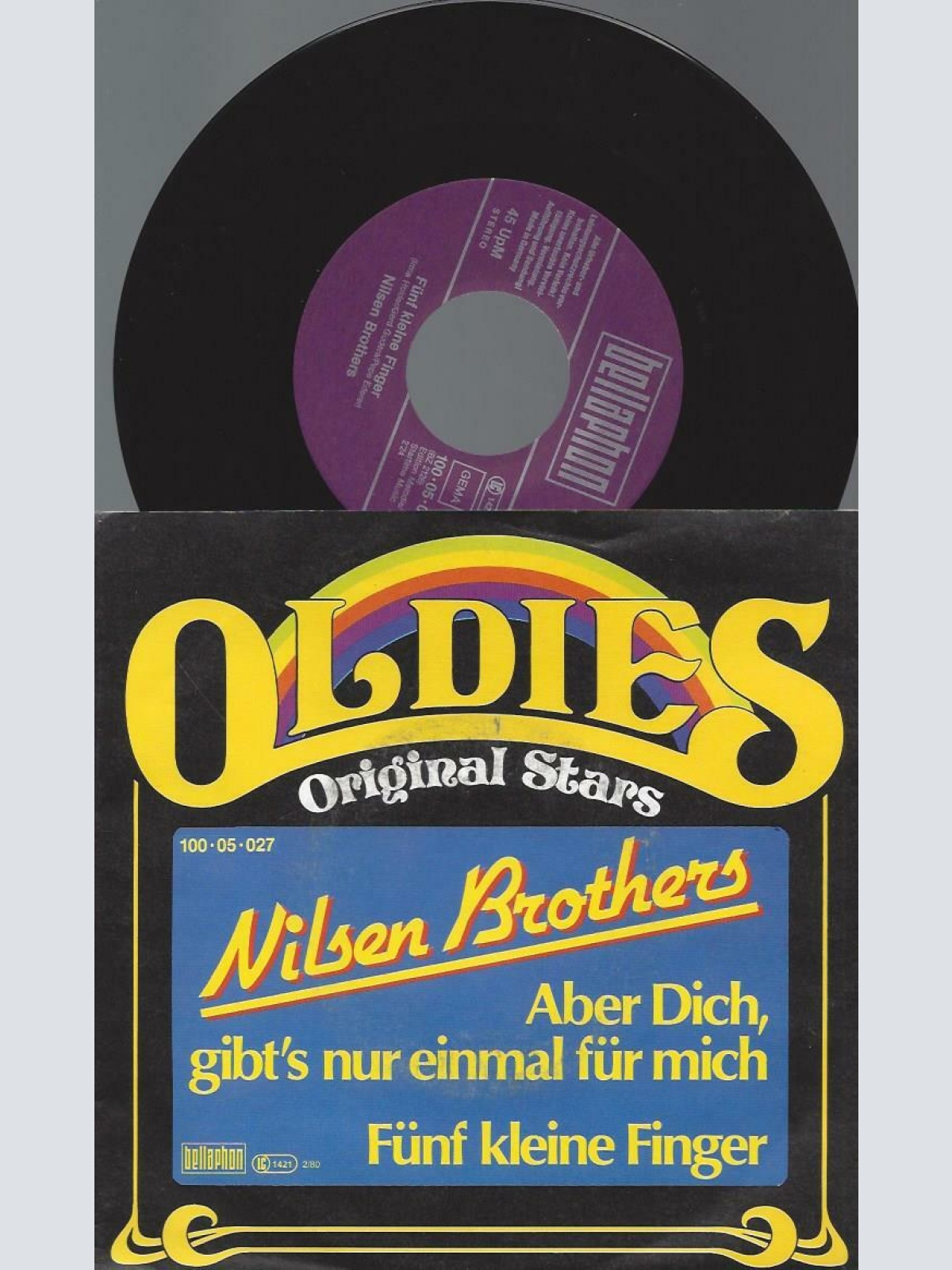 7"  Nilsen Brothers – Aber Dich, Gibt's Nur Einmal Für Mich / Fünf Kleine Fing
