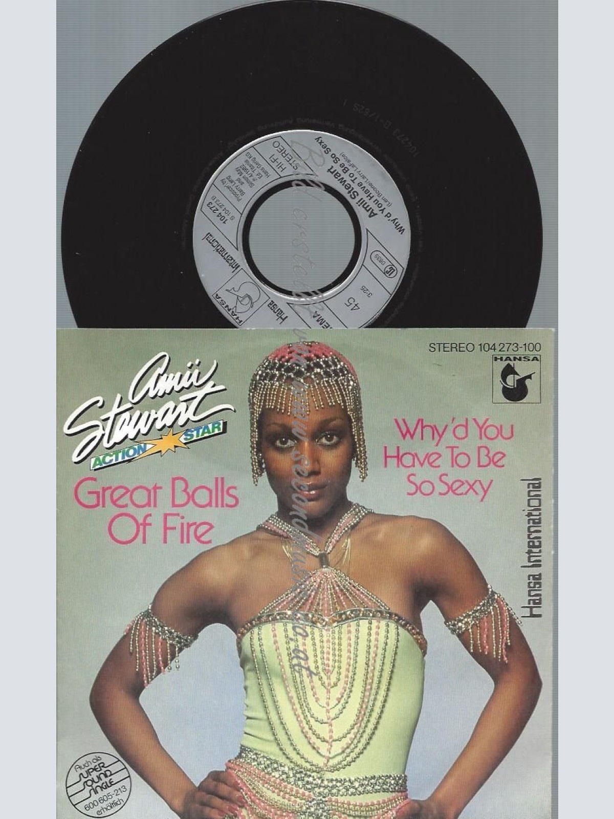 7"   Amii Stewart  Great Balls Of Fire