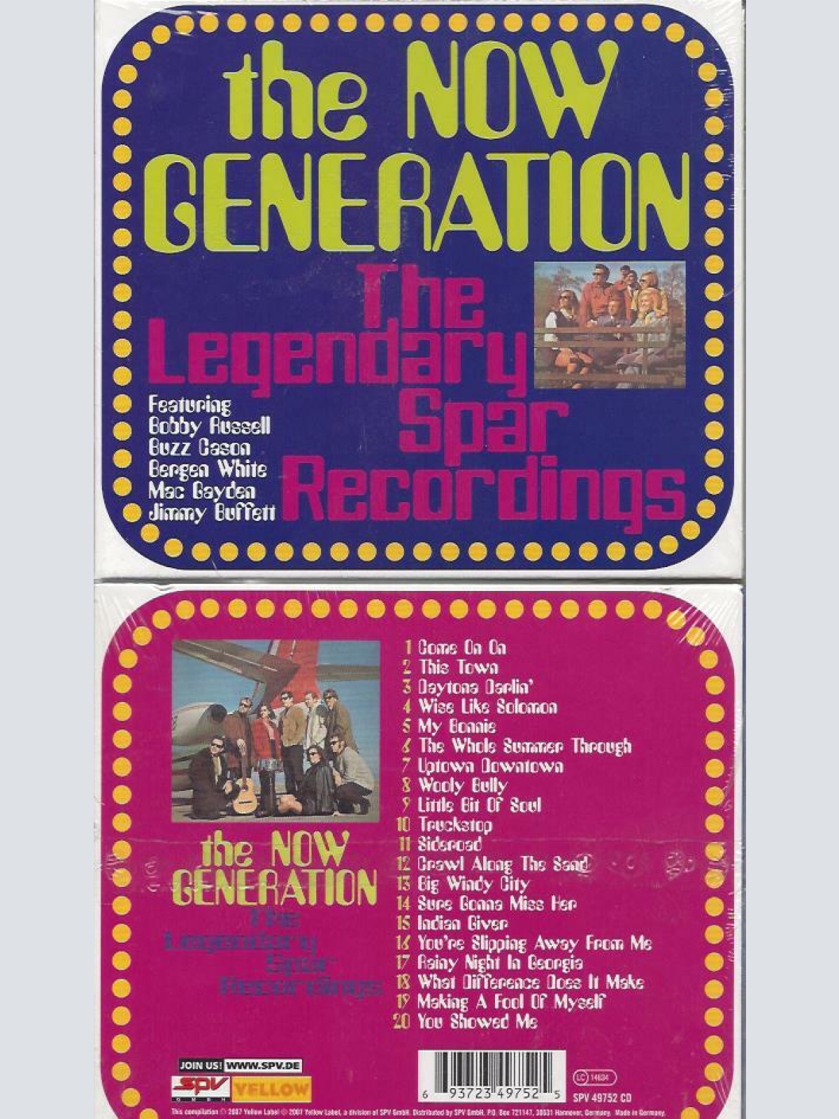 CD--  The Now Generation   ‎– The Legendary Spar Recordings