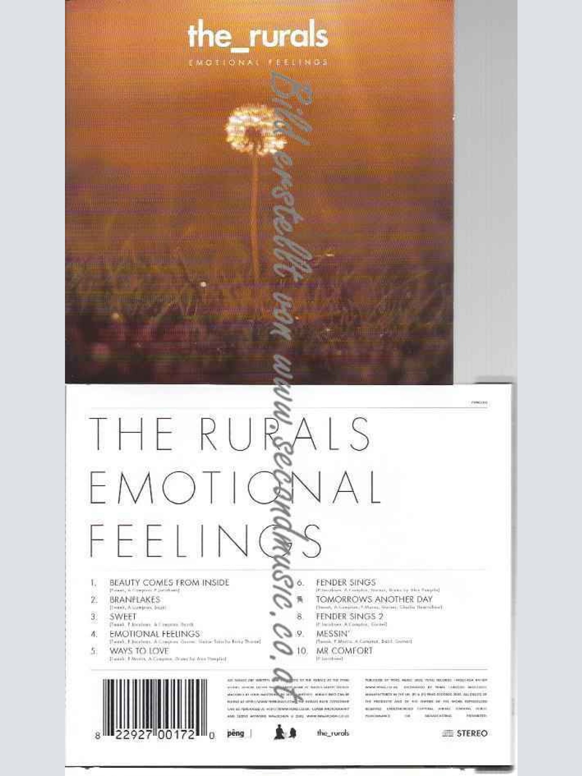 CD--The Rurals | --Emotional Feelings