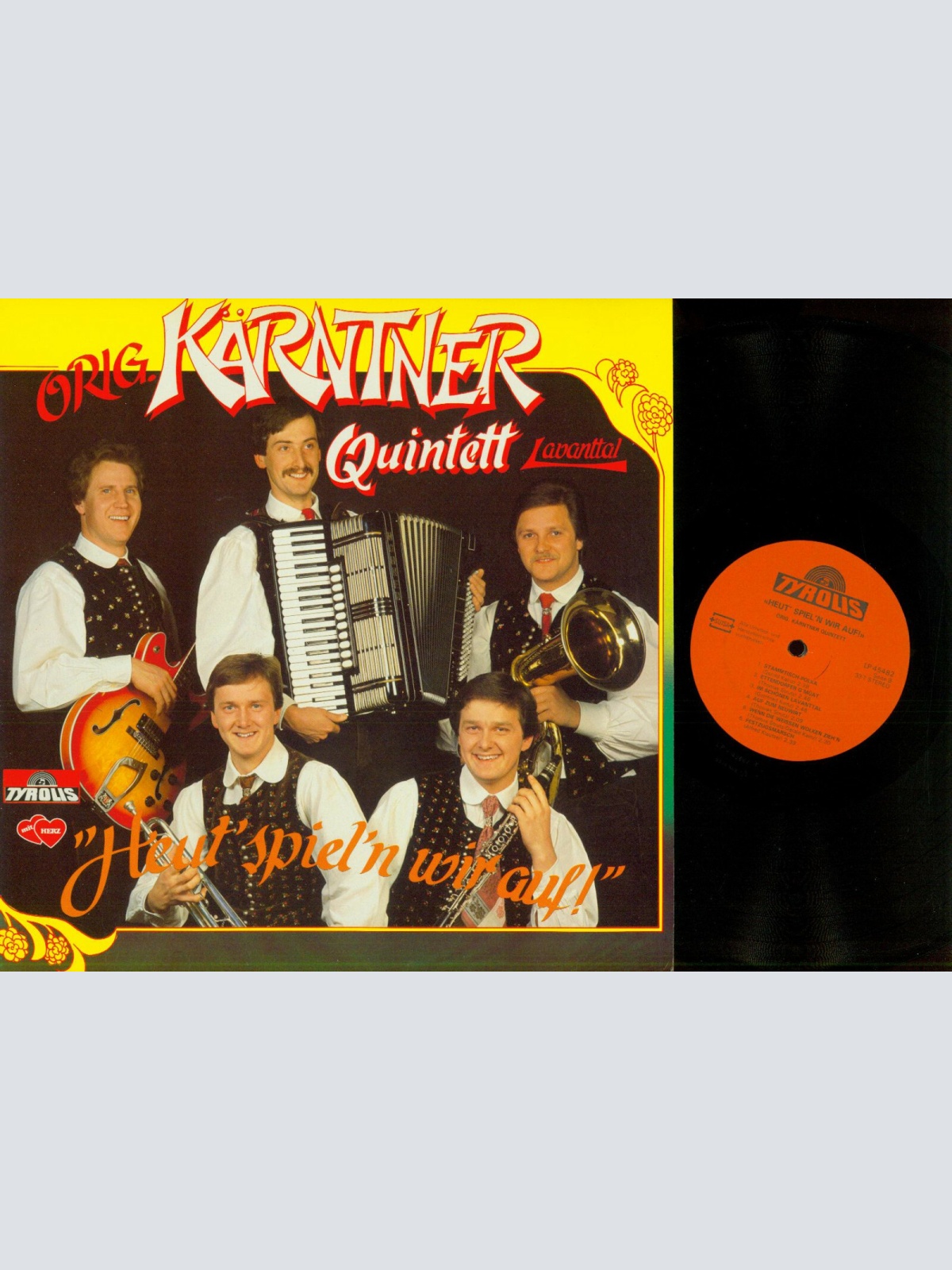 LP--Orig. Kärntner Quintett Lavanttal – Heut spieln wir auf  // NM