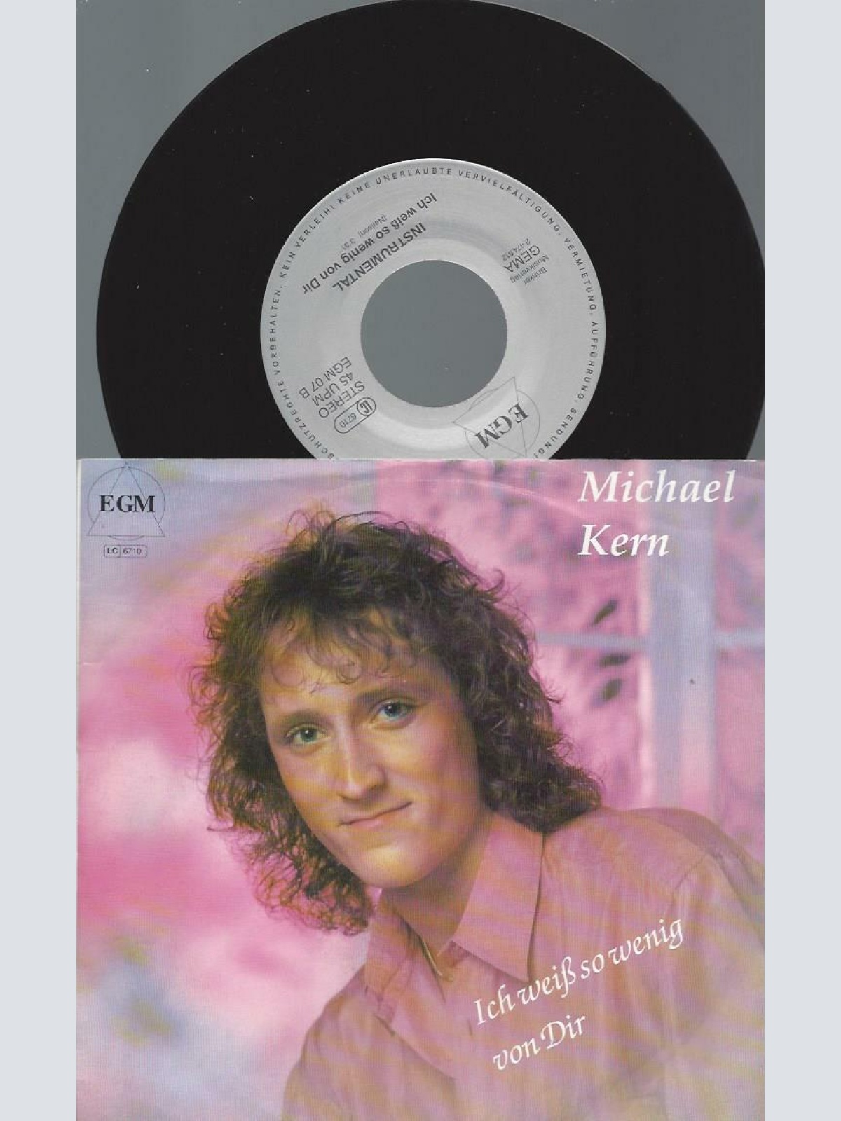 7" -- Michael Kern ‎– Ich Weiß So Wenig Von Dir