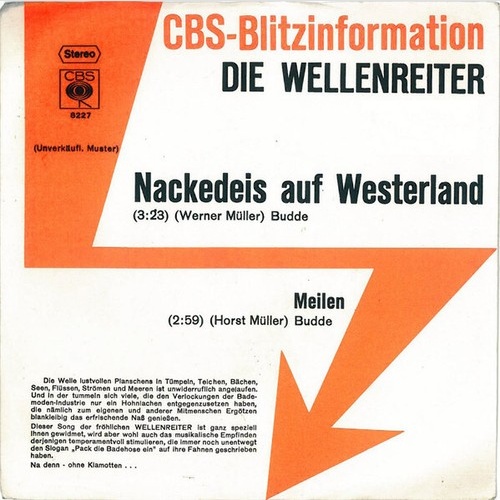7", Single, Promo Die Wellenreiter - Nackedeis Auf Westerland