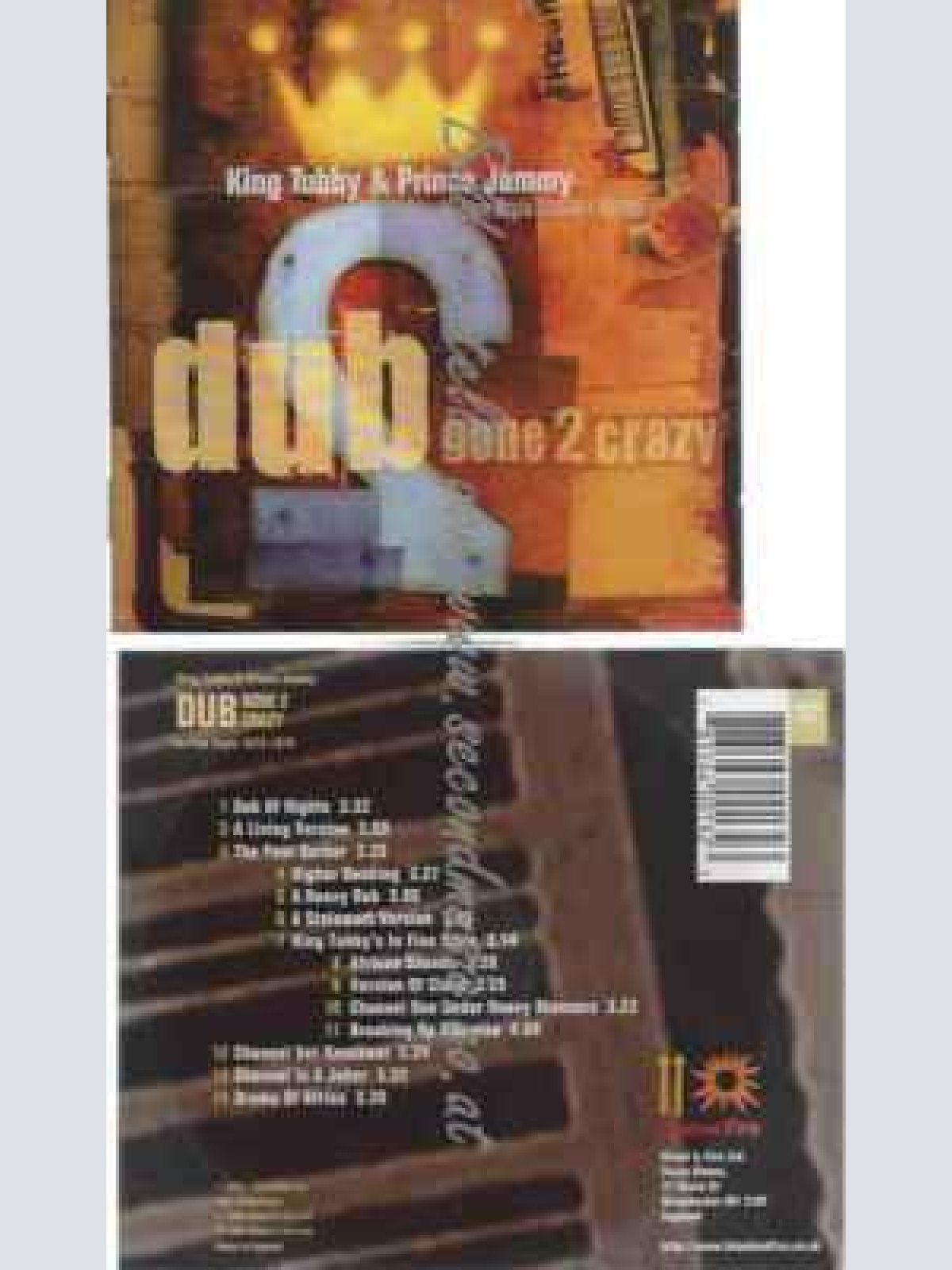 CD--King Tubby | --Dub Gone  Crazy