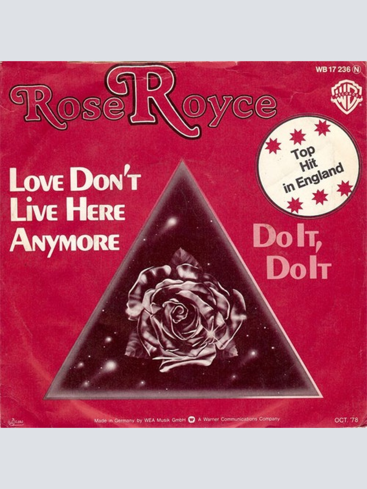 7", Single Rose Royce - Love Don't Live Here Anymore