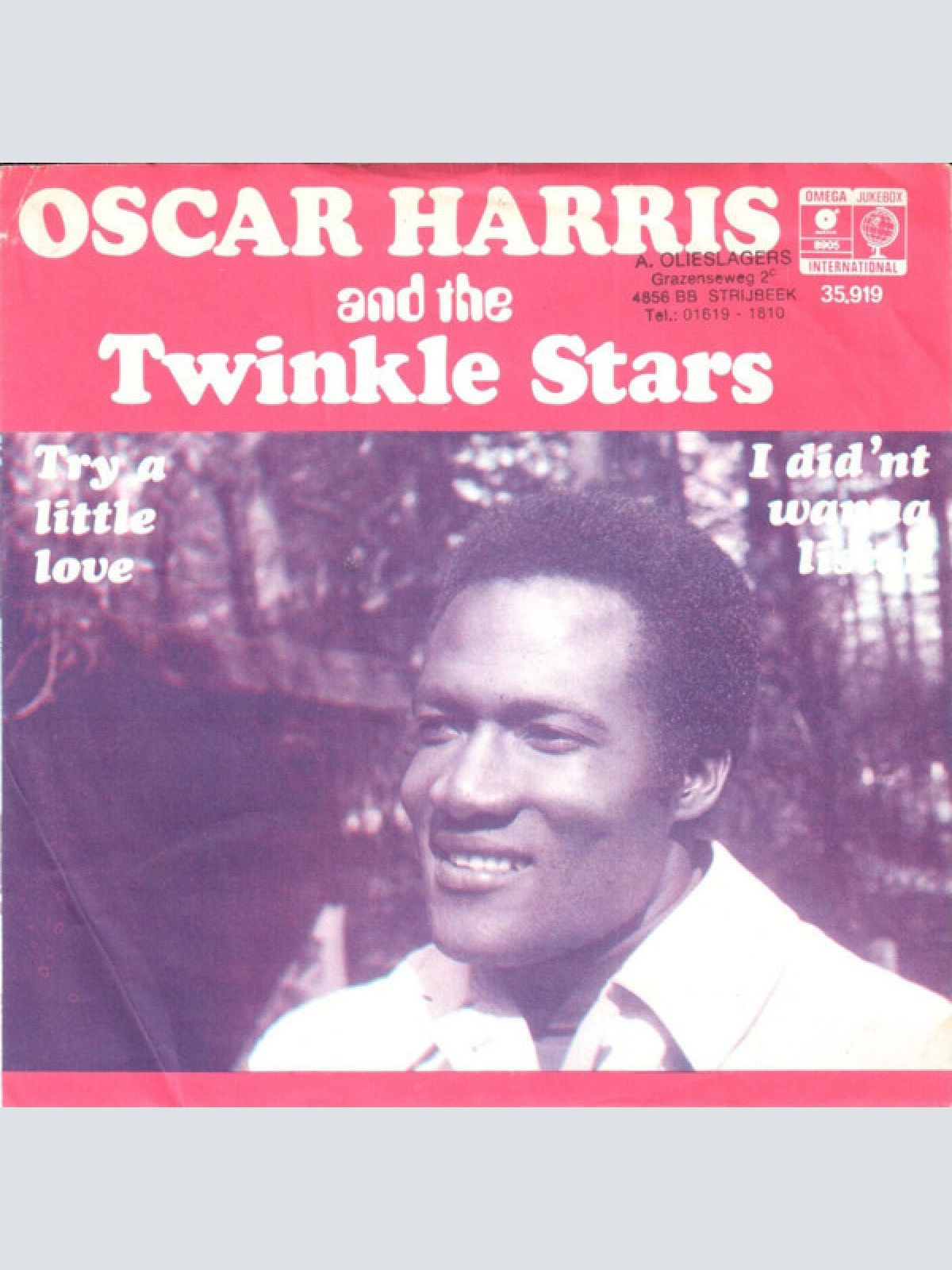 7", Single, Mono, Ora Oscar Harris And The Twinkle Stars - Try A Little Love ...