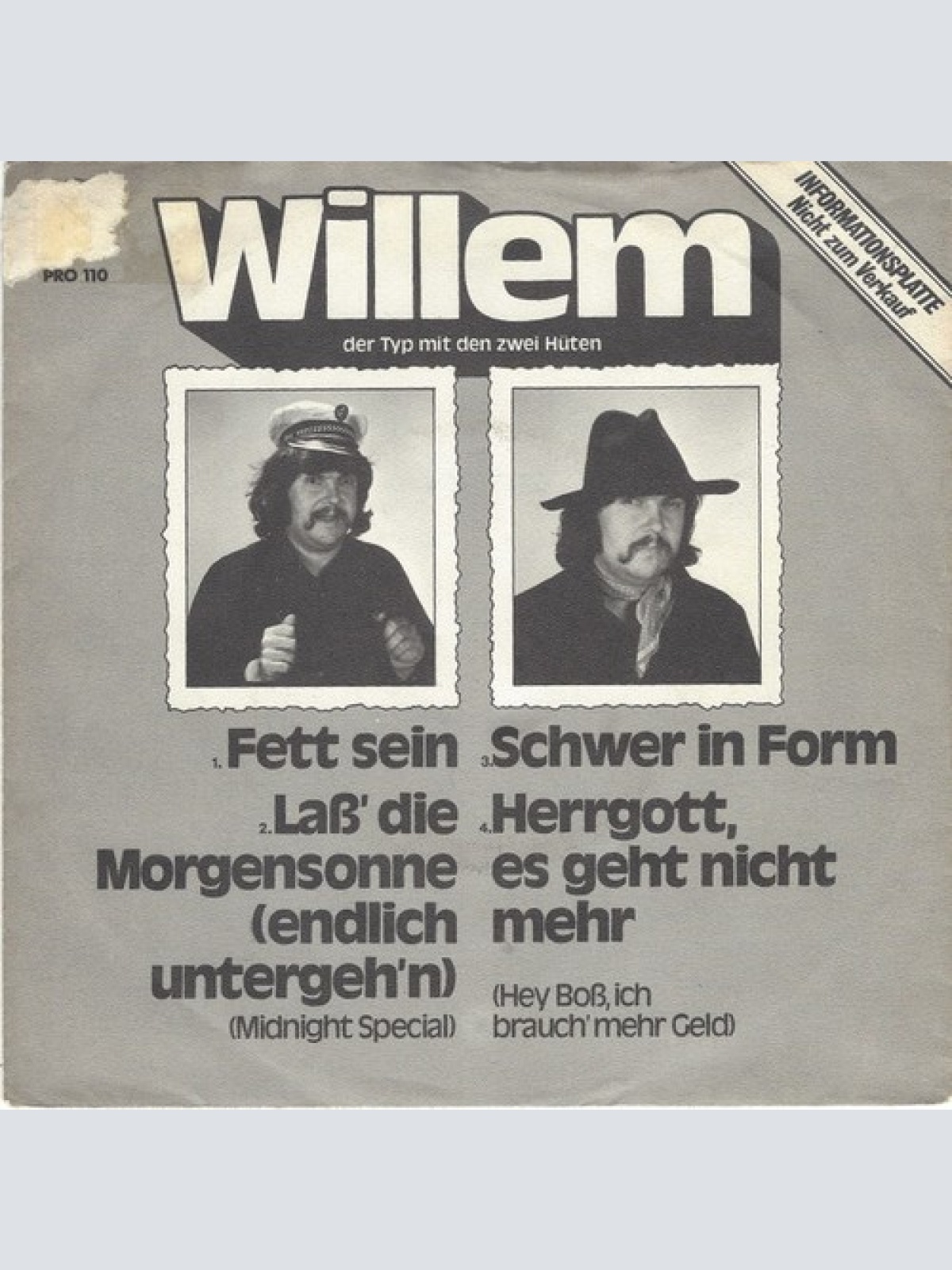 7", EP, Promo Willem Der Typ Mit Den Zwei Hüten* / Daddy's Group - Untitled