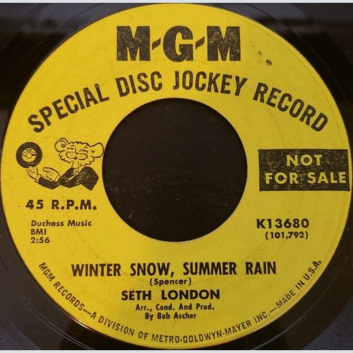 7", Single, Promo Seth London - Winter Snow, Summer Rain / Miss You