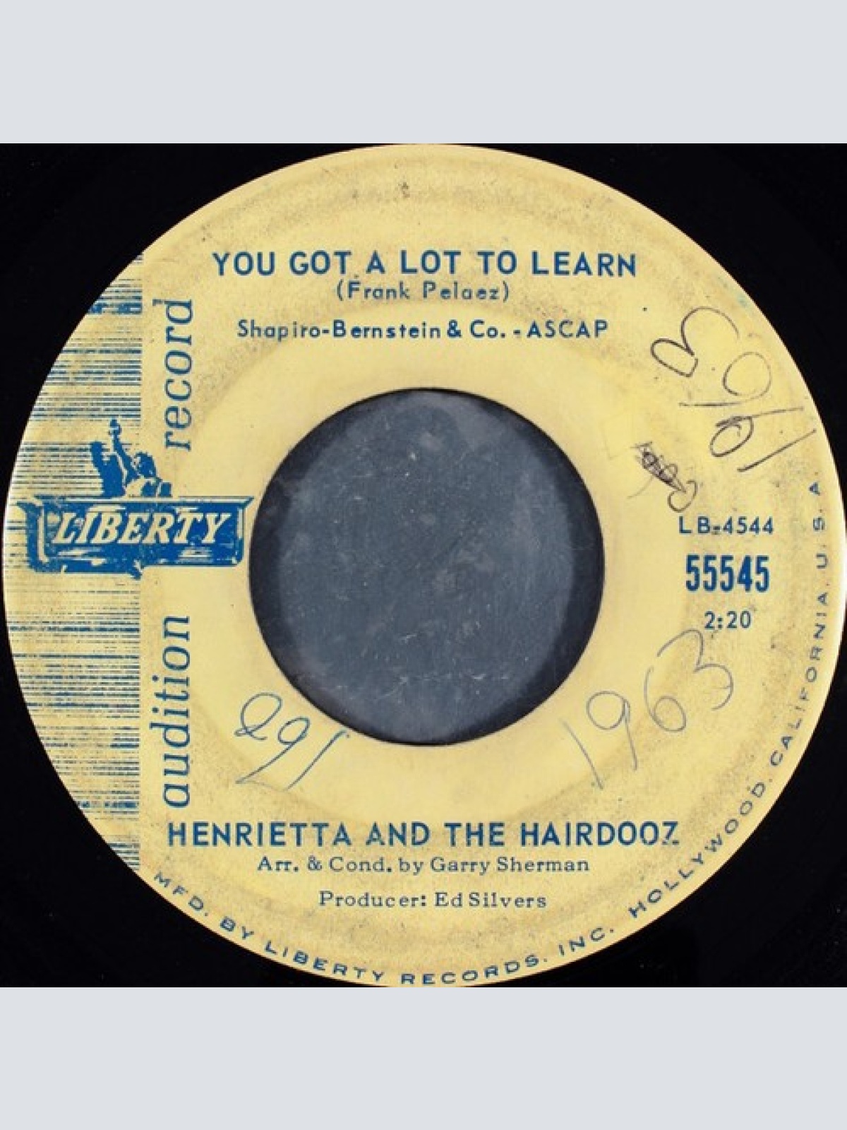 7", Single, Promo Henrietta And The Hairdooz - Slow Motion