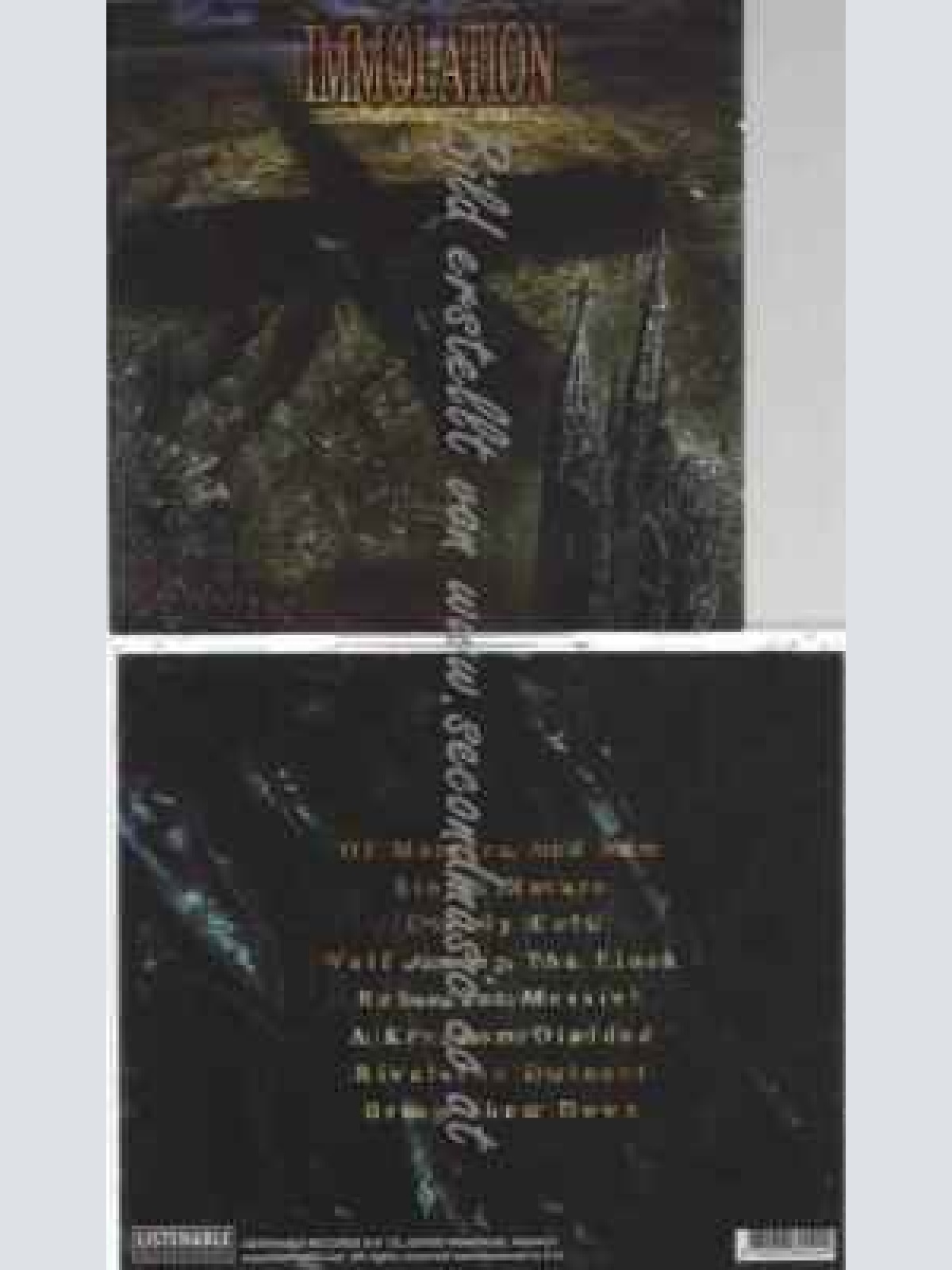 CD--Immolation | --Unholy Cult