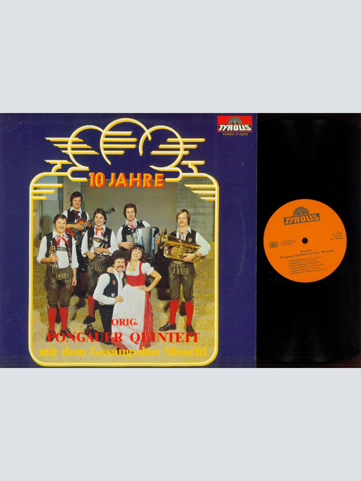 LP--Orig. Pongauer Quintett -- 10 Jahre   // NM