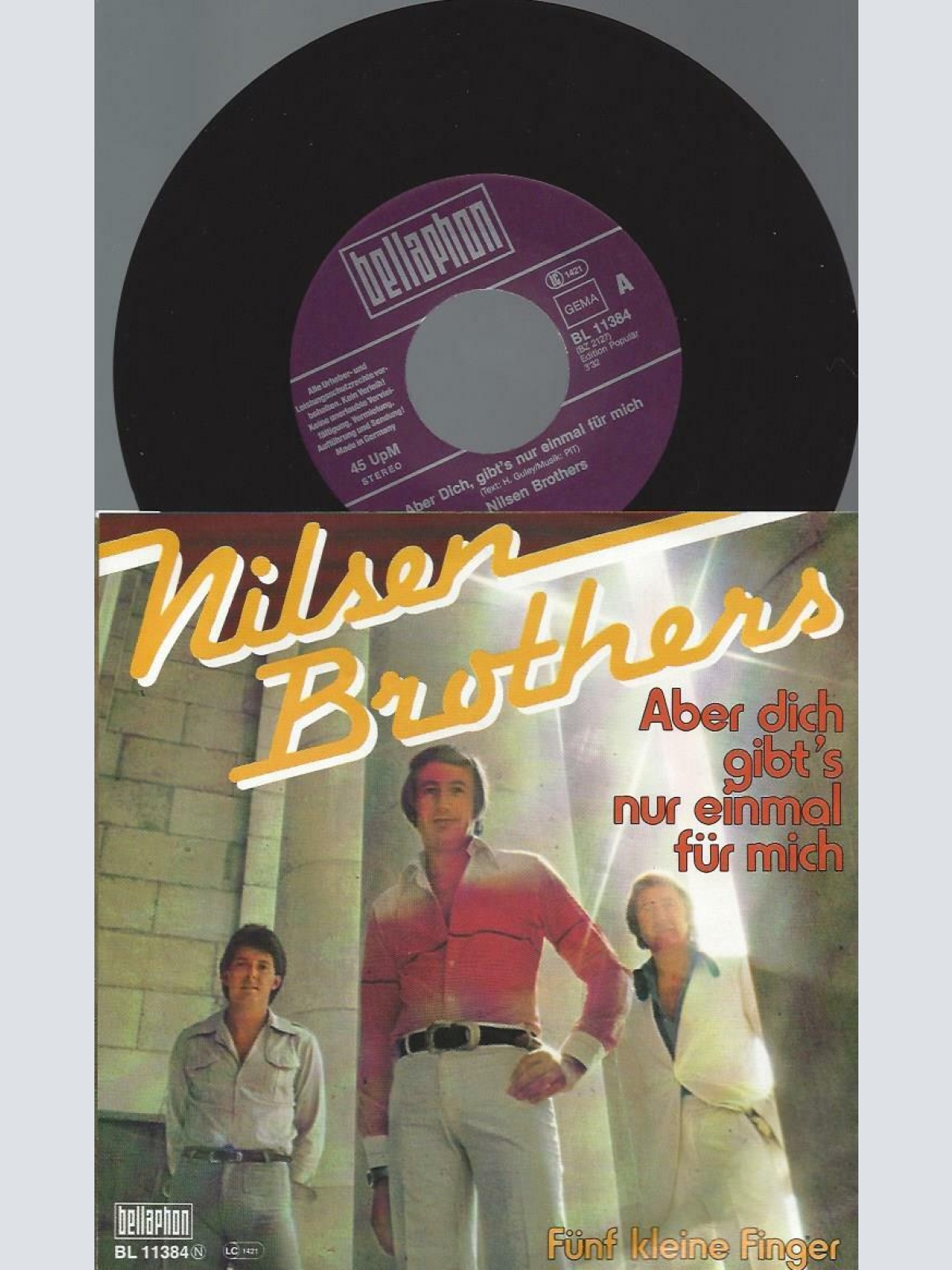 7"  Nilsen Brothers  Aber Dich Gibt's Nur Einmal Für Mich