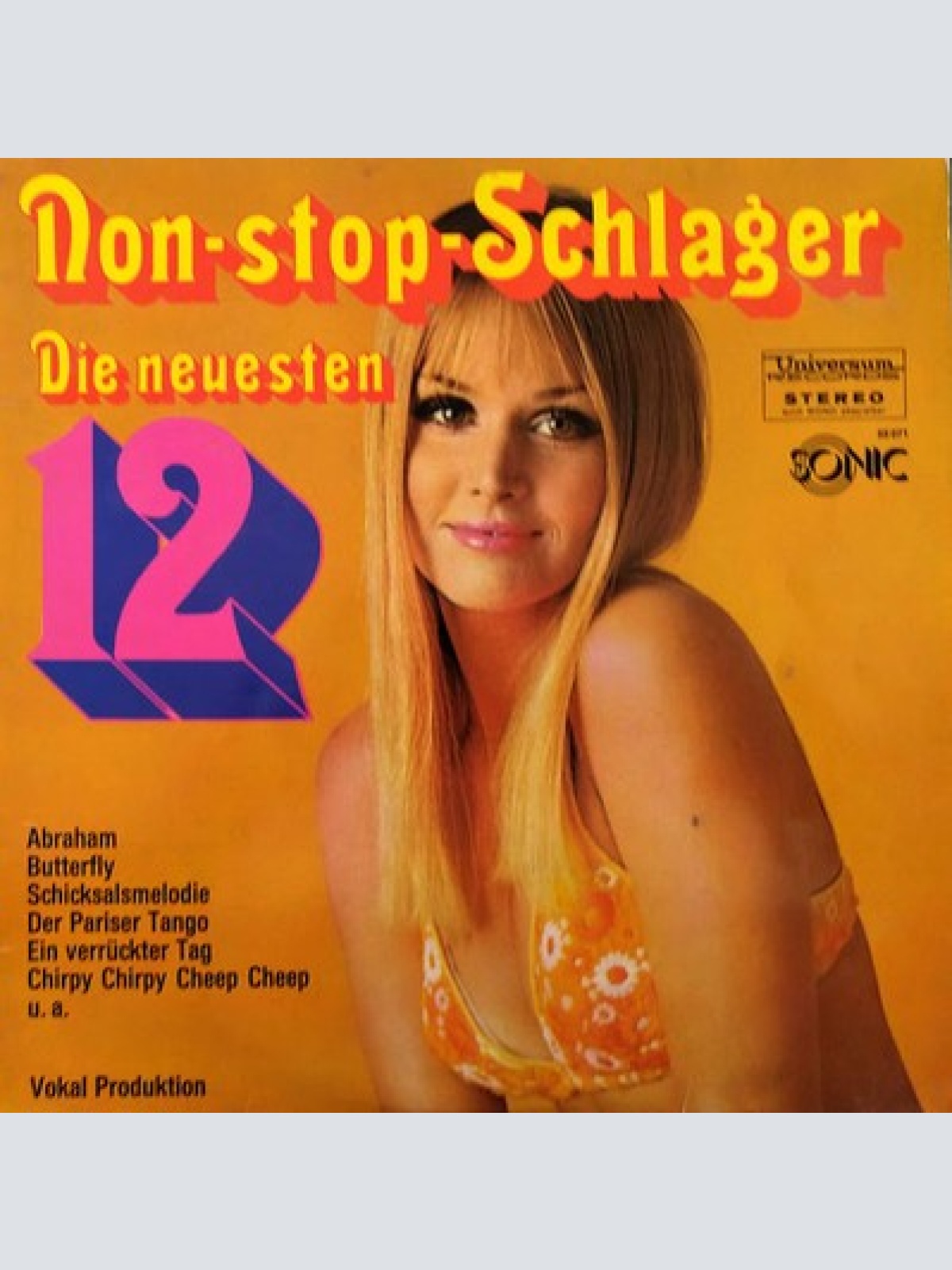 LP Orchester Udo Reichel - Non-stop-Schlager - Die Neuesten 12