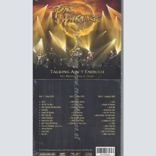 Talking Ain't Enough - Fair Warning Live In Tokyo-- Fair Warning