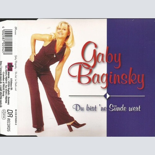 CD, Single Gaby Baginsky - Du Bist 'ne Sünde Wert