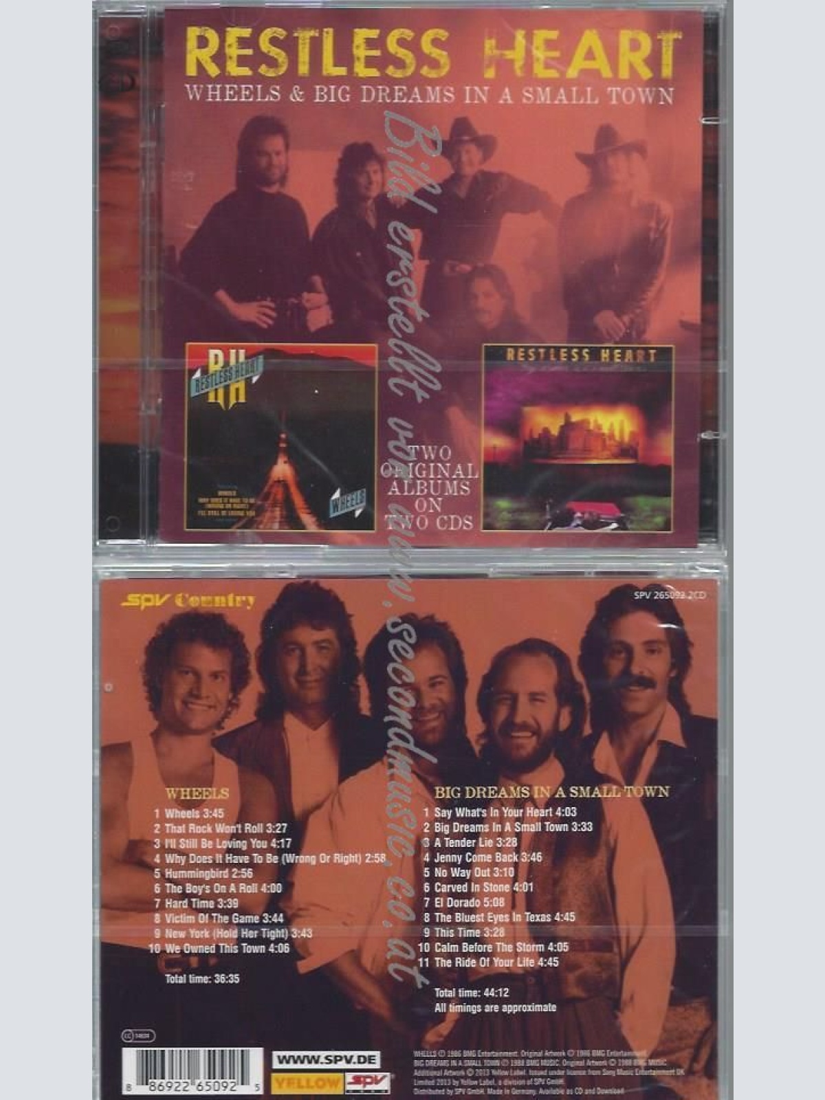 CD-- Restless Heart – Wheels & Big Dreams In A Small Town