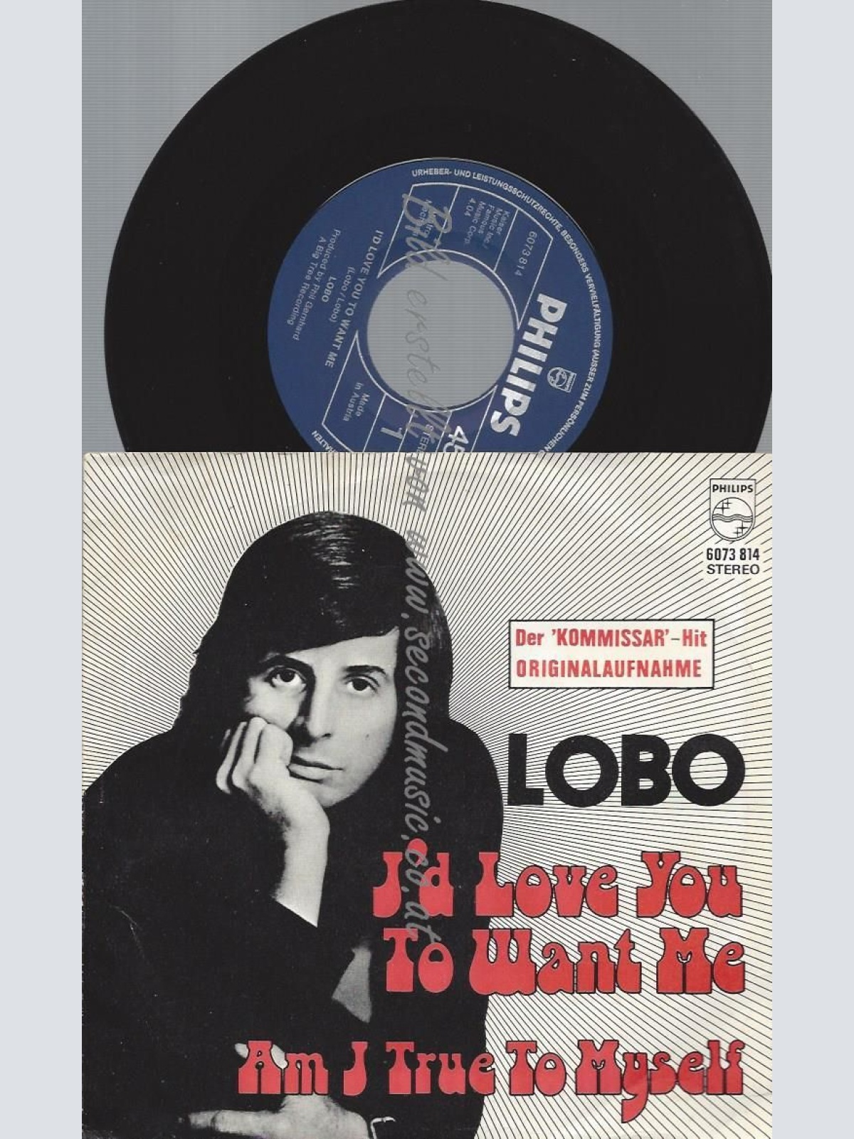 7"  Lobo  I'd Love You To Want Me // AUSTRO MECHANA