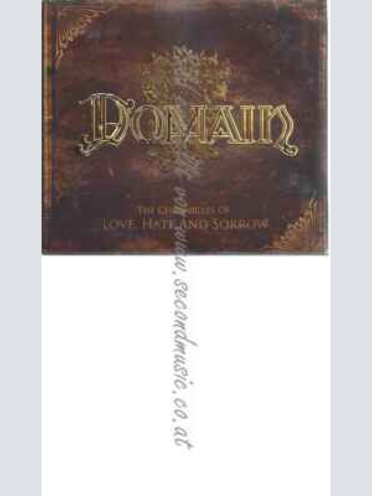 CD--DOMAIN | --THE CHRONICLES OF LOVE, HATE AND SORROW (LTD. DIGIPAK)