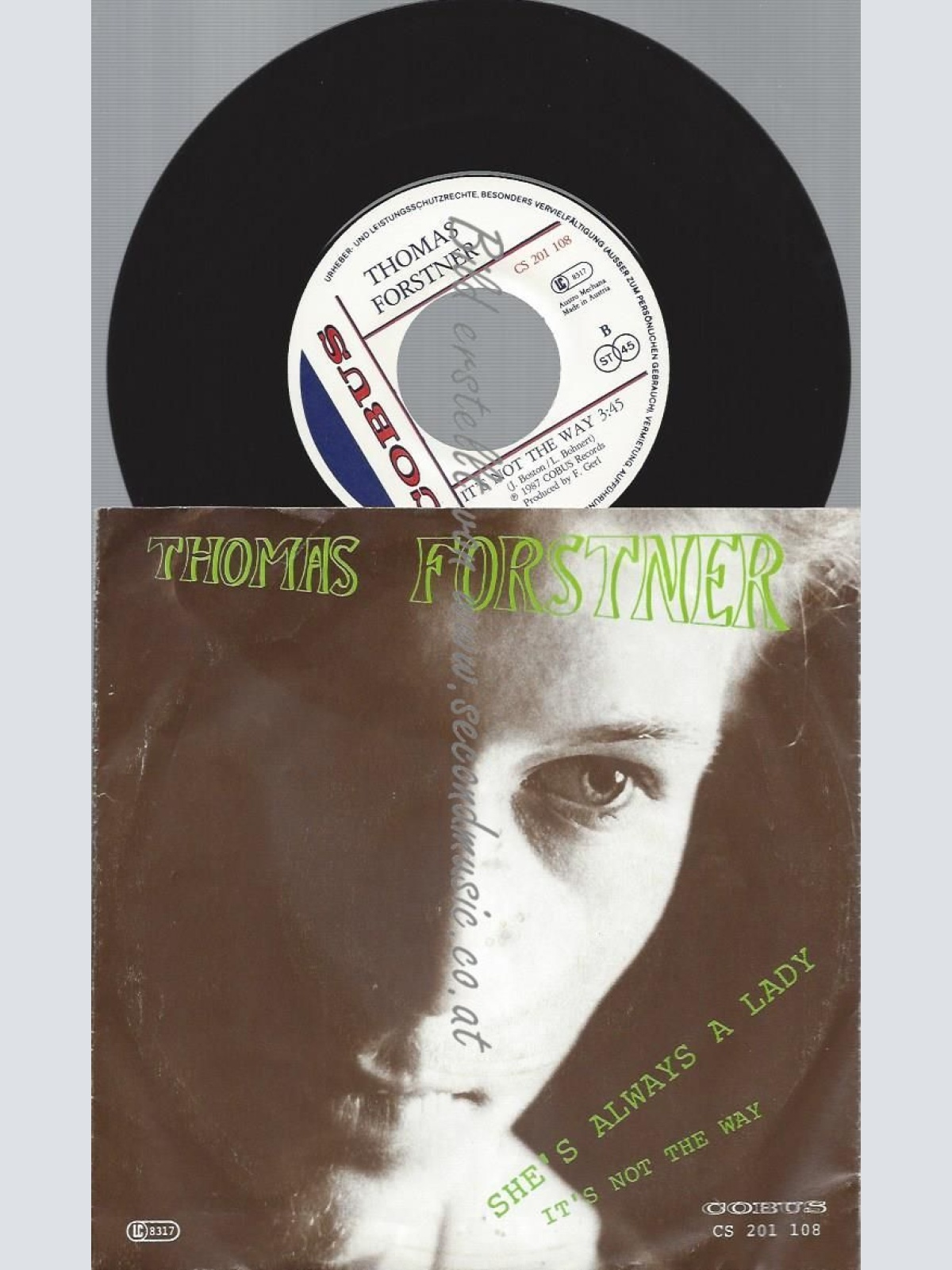 7"  Thomas Forstner – She's Always A Lady