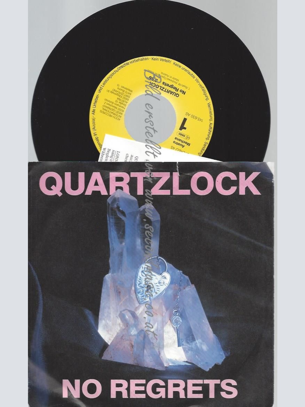 7"   Quartzlock  No Regrets  ++ NEWS