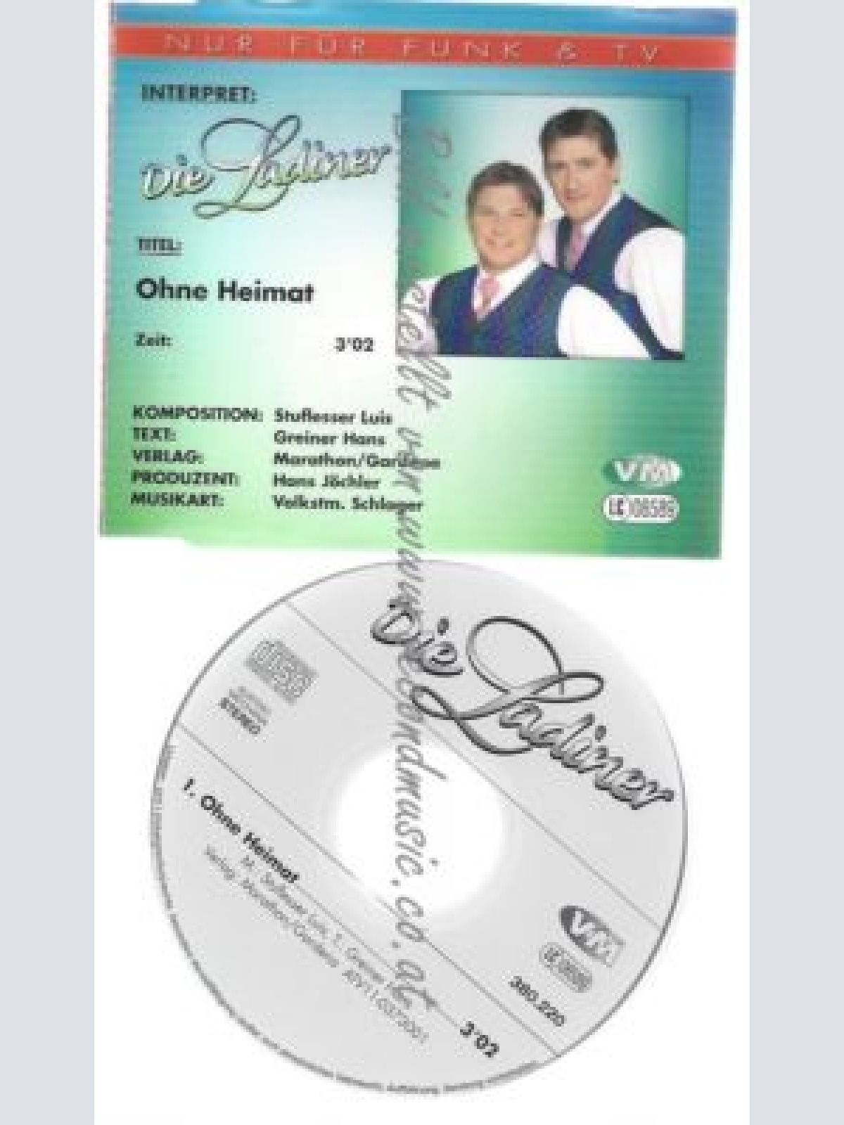 CD--LADINER--    OHNE HEIMAT - 1 TRACK-