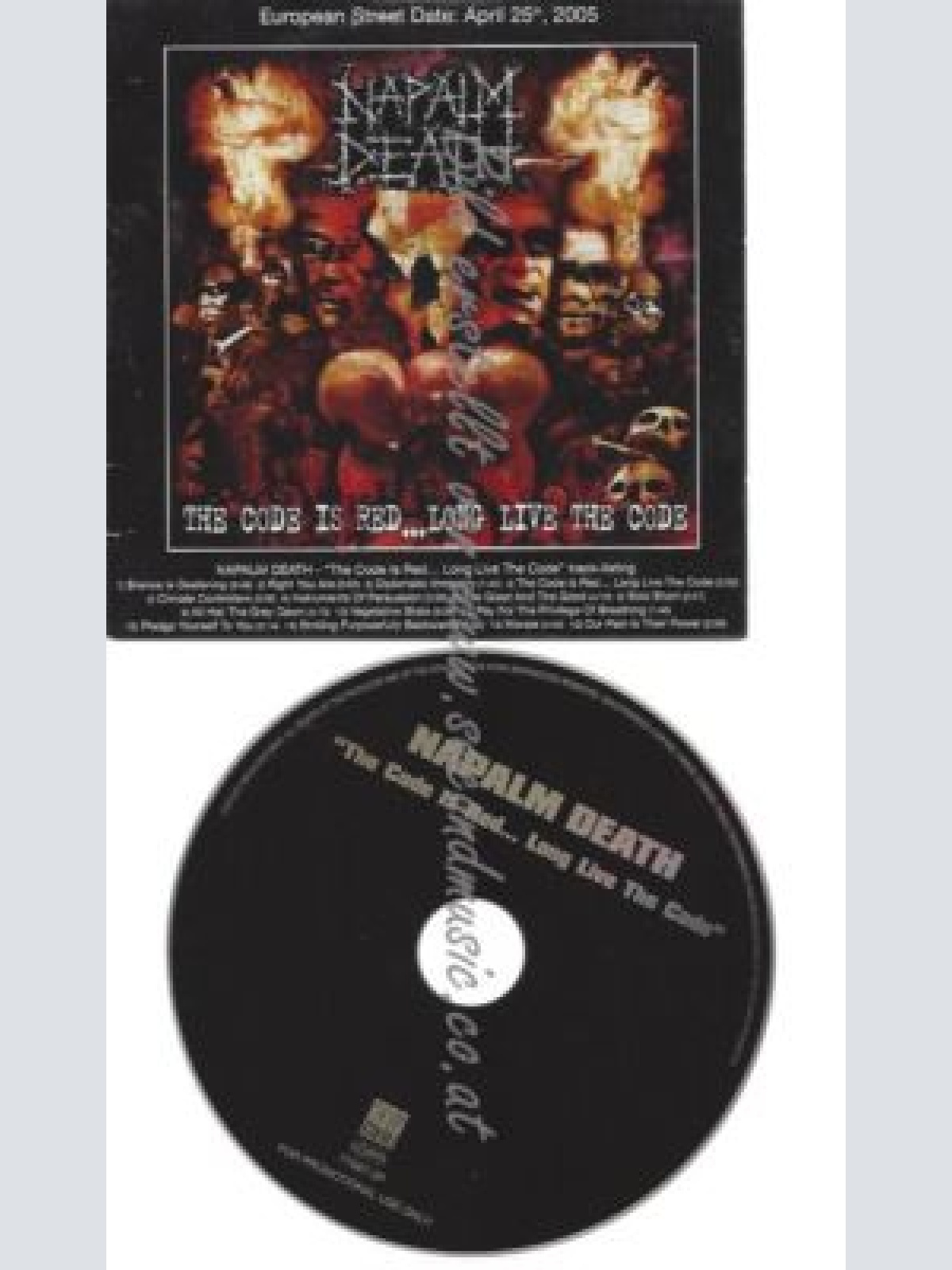 CD--NAPALM DEATH--    THE CODE IS RED - LONG LIVE THE CODE