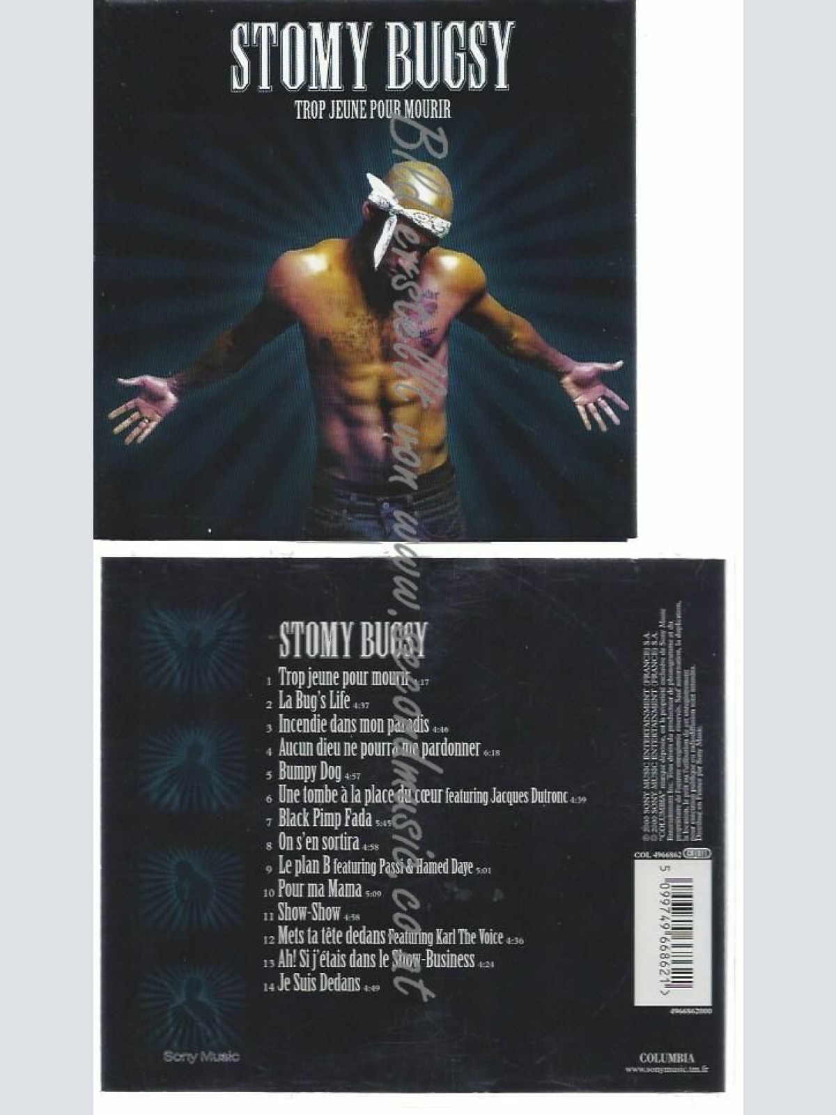 CD--STOMY BUGSY--    TROP JEUNE POUR MOURIR