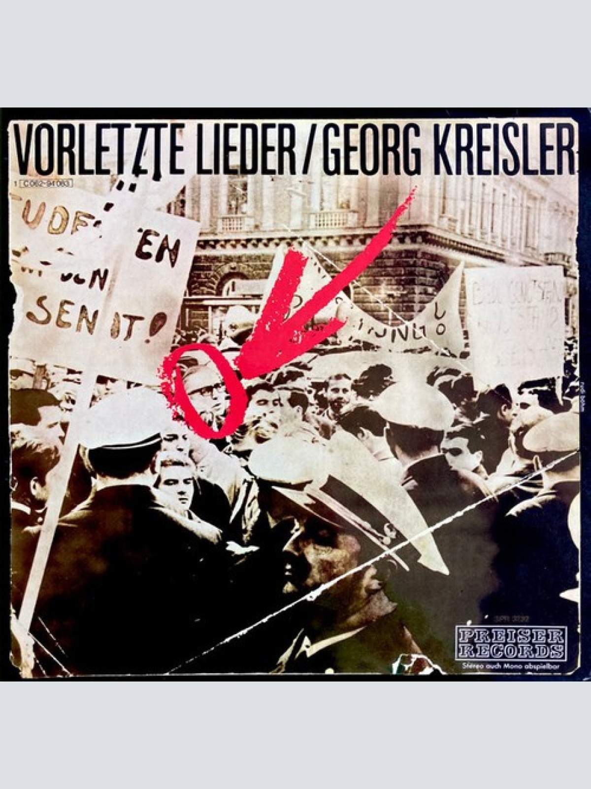 LP, Album Georg Kreisler - Vorletzte Lieder