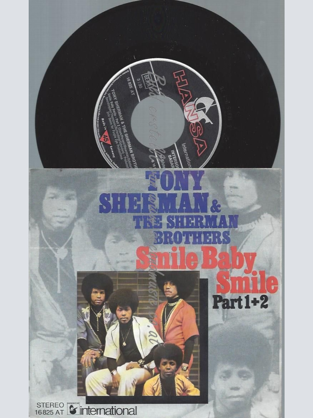 7"   Tony Sherman & The Sherman Brothers    Smile Baby Smile