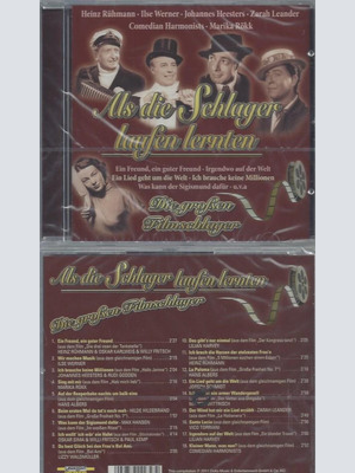 CD--NEU--ALS DIE SCHLAGER LAUFEN LERNTEN--DIE GROSSEN FILMSCHLAGER