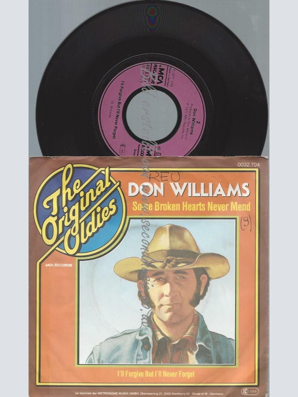 7"   Don Williams    Some Broken Hearts Never Mend