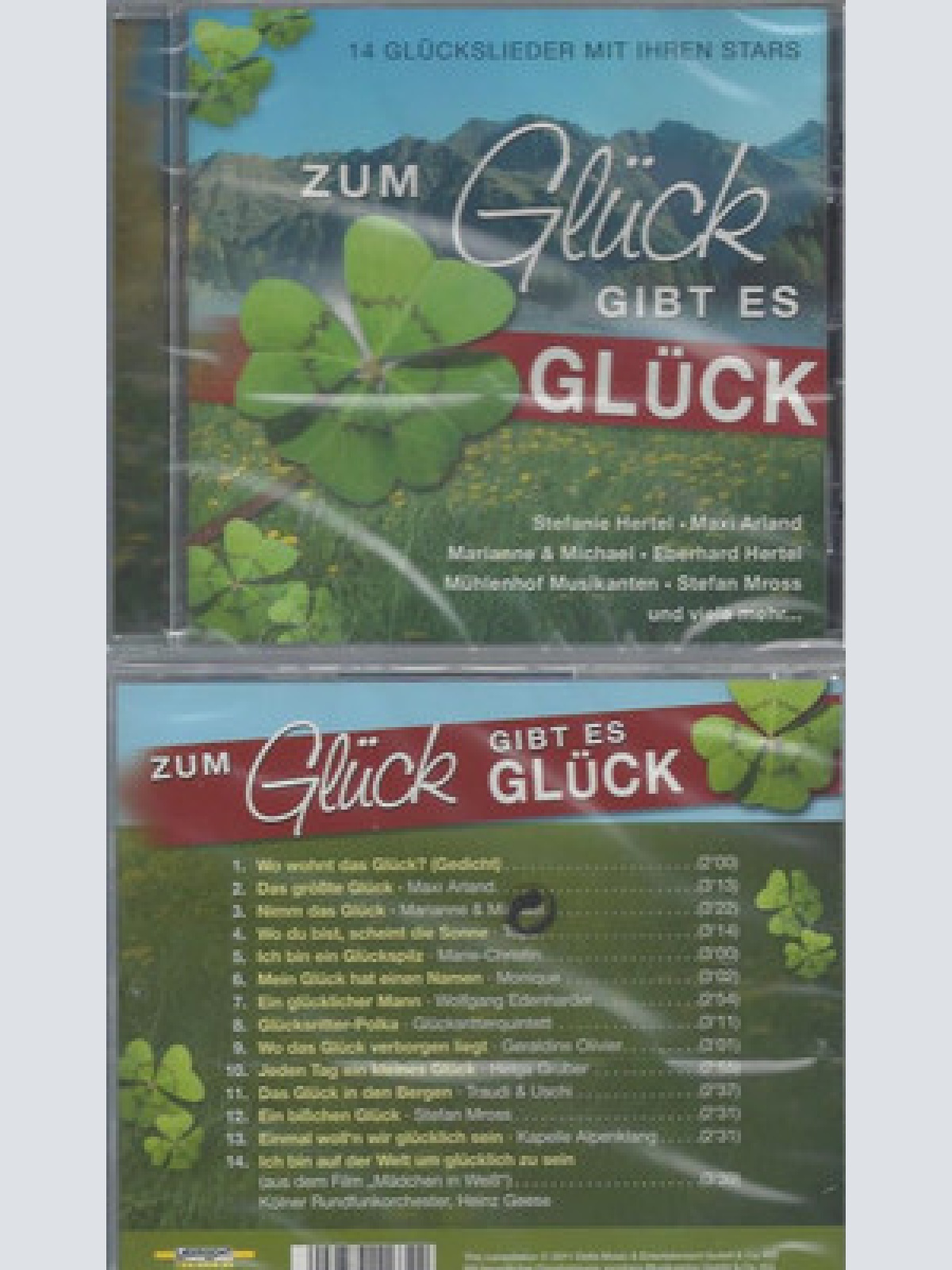 CD--NEU--ZUM GLÜCK GIBT ES GLÜCK--STEFANIE HERTEL-MROSS-MAXI ARLAND
