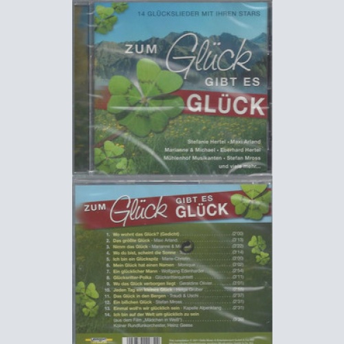 CD--NEU--ZUM GLÜCK GIBT ES GLÜCK--STEFANIE HERTEL-MROSS-MAXI ARLAND