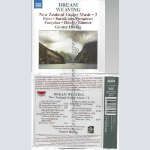 CD- Paine, Bartó, Farquhar, Elsmly, Rimmer  New Zealand Guitar Music