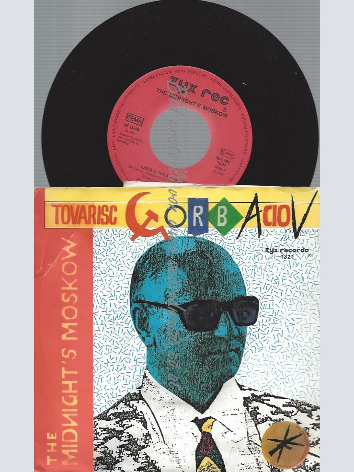 7"   Midnight's Moskow  Tovarisc Gorbaciov