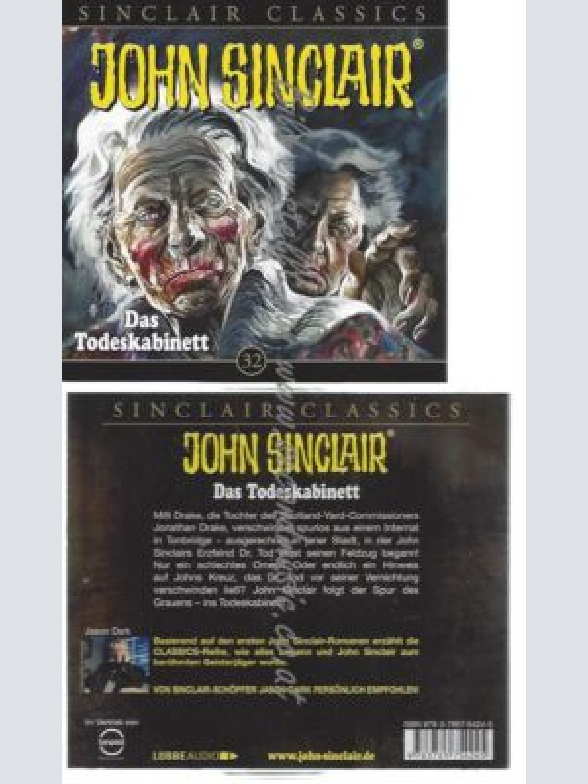 CD--JASON DARK--    JOHN SINCLAIR CLASSICS - FOLGE 32: DAS TODESKABINETT.