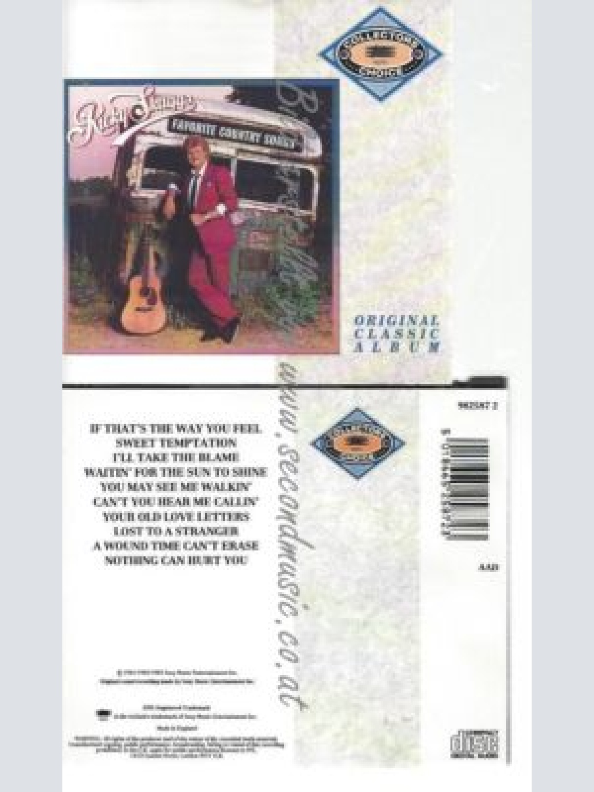 CD--SKAGGS,RICKY--    FAVOURITE COUNTRY SONGS