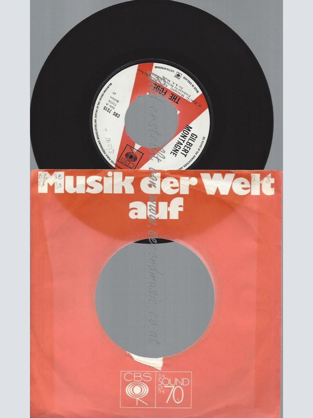 7" Gilbert Montagne – The Fool // PROMO