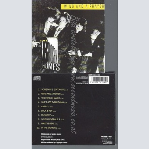 CD--THE BROKEN HOMES--WING AND A PRAYER