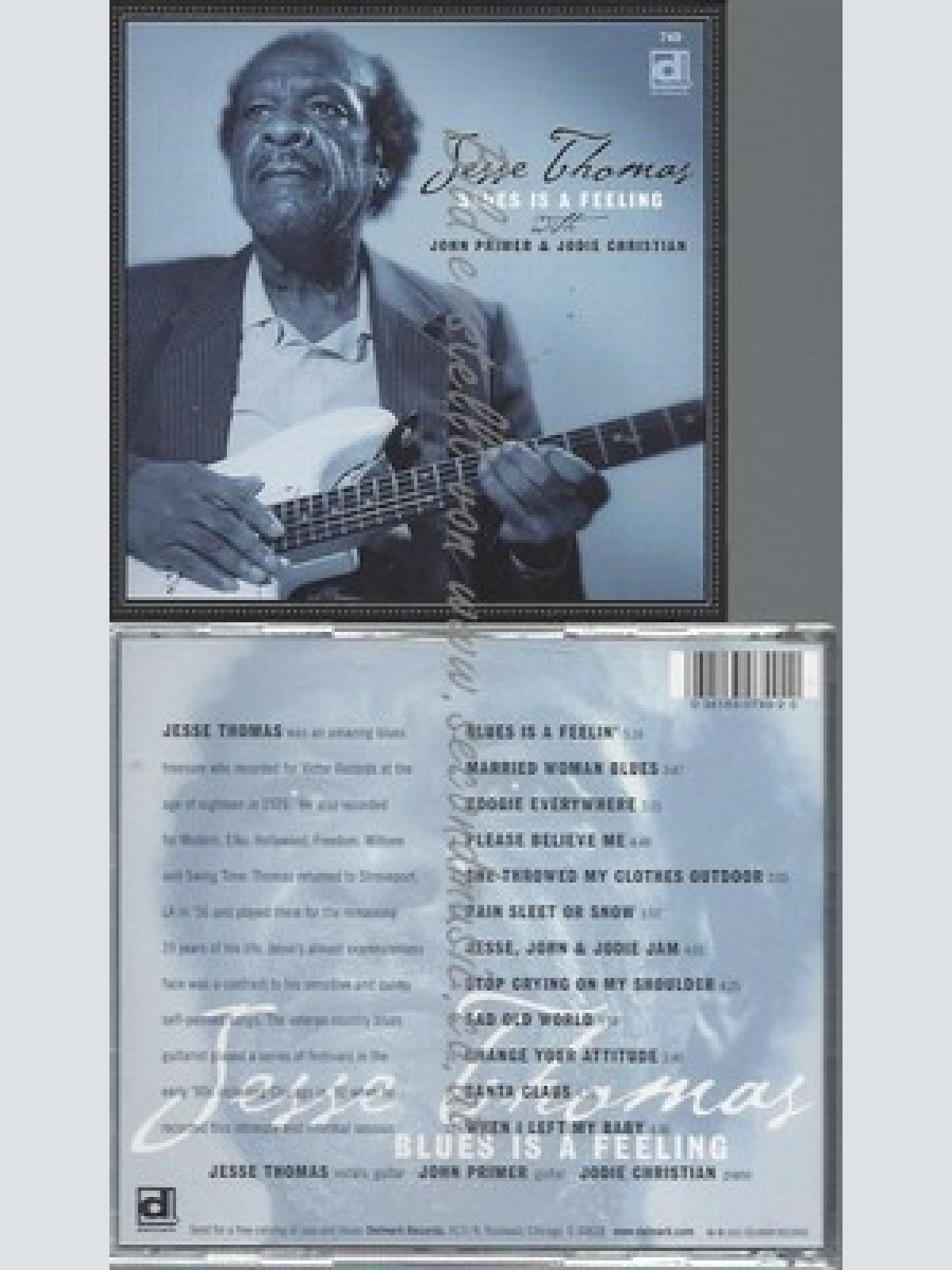 CD--JESSE THOMAS--BLUES IS A FEELING