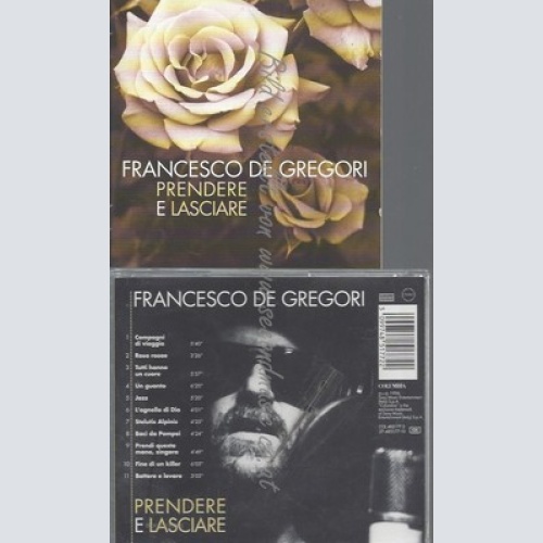 CD--FRANCESCO DE GREGORI--PRENDERE E LASCIARE