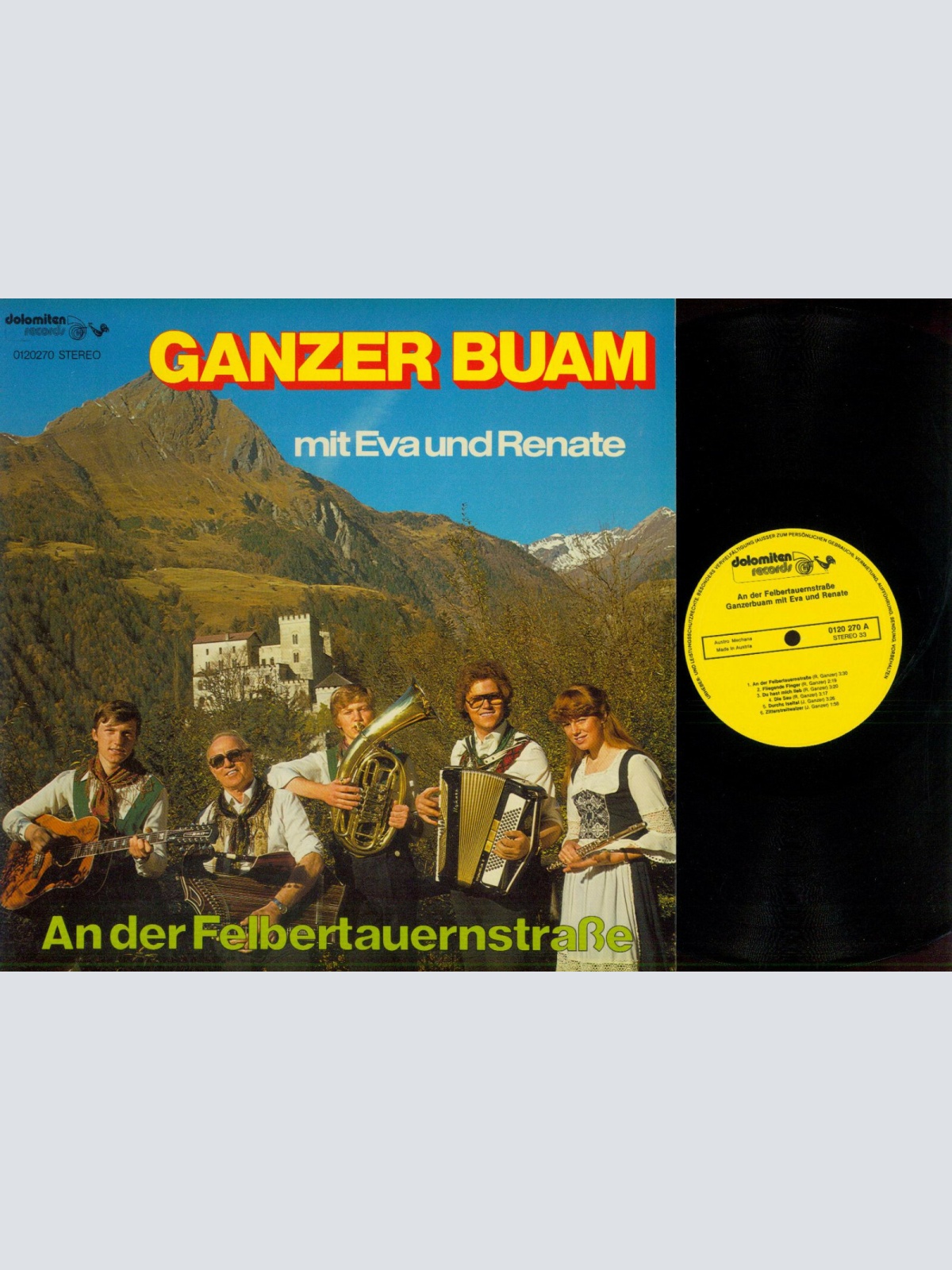 LP--Ganzer Buam Mit Eva Und Renate – An Der Felbertauernstraße // NM