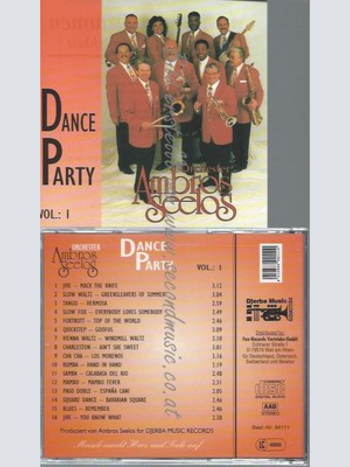 CD--ORCHESTER AMBROS SEELOS--DANCE PARTY VOL 1