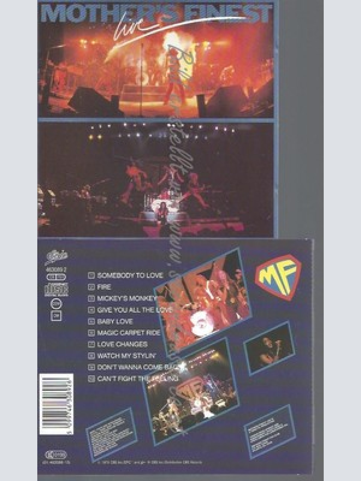 CD--MOTHER'S FINEST--MOTHER'S FINEST LIVE | IMPORT