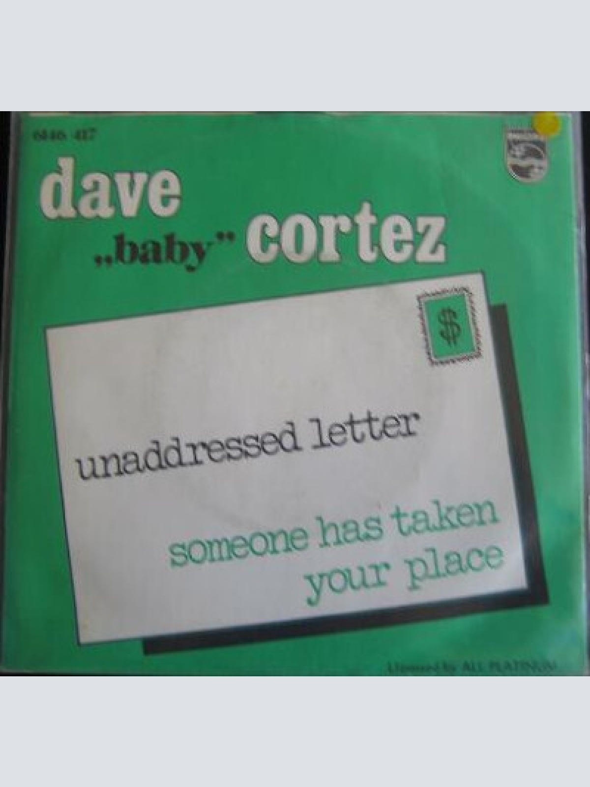 7" Dave "Baby" Cortez - Unaddressed Letter