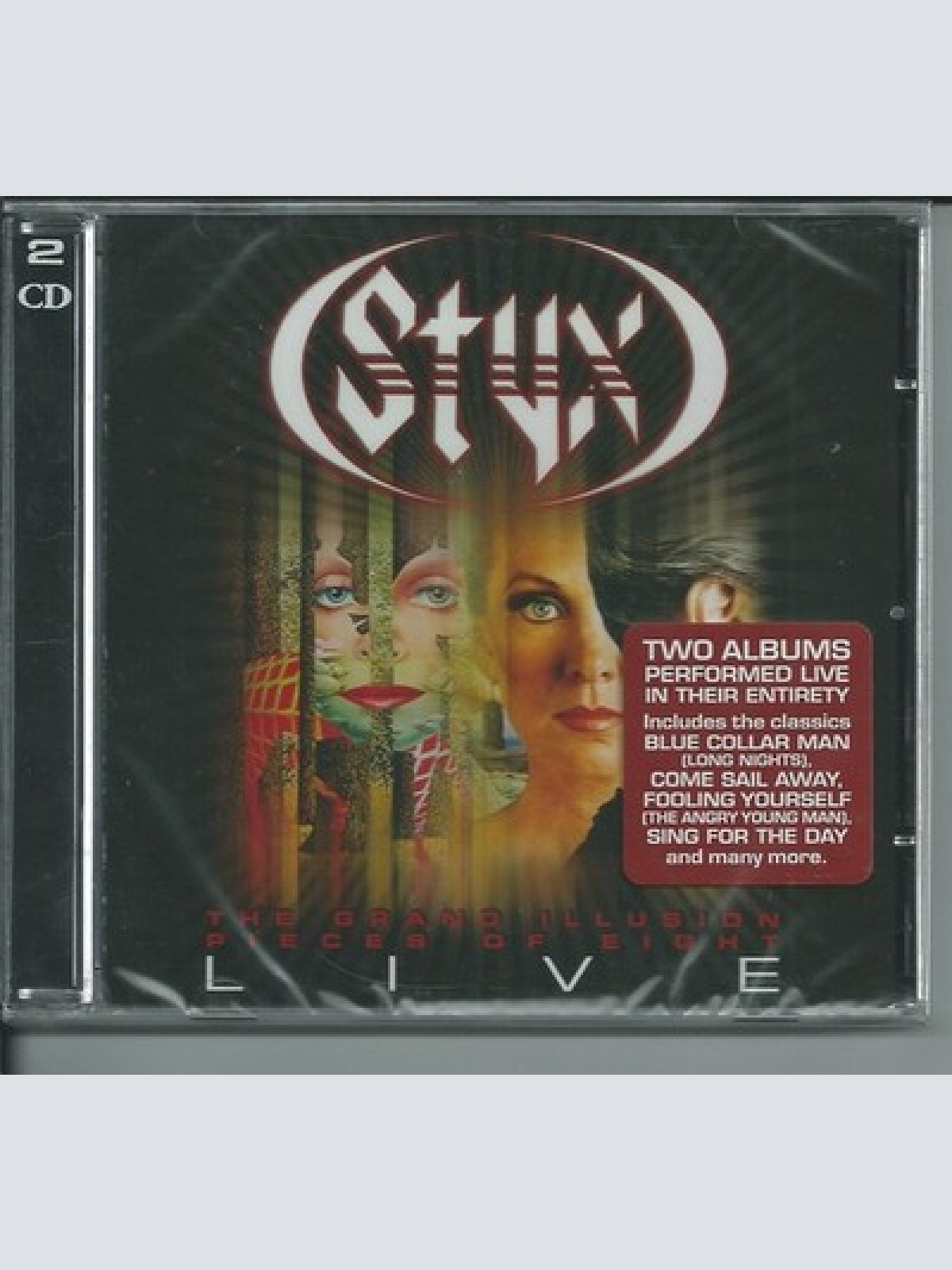 2xCD, Album Styx - The Grand Illusion / Pieces Of Eight Live
