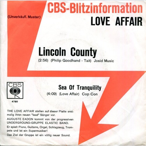7", Promo Love Affair* - Lincoln County