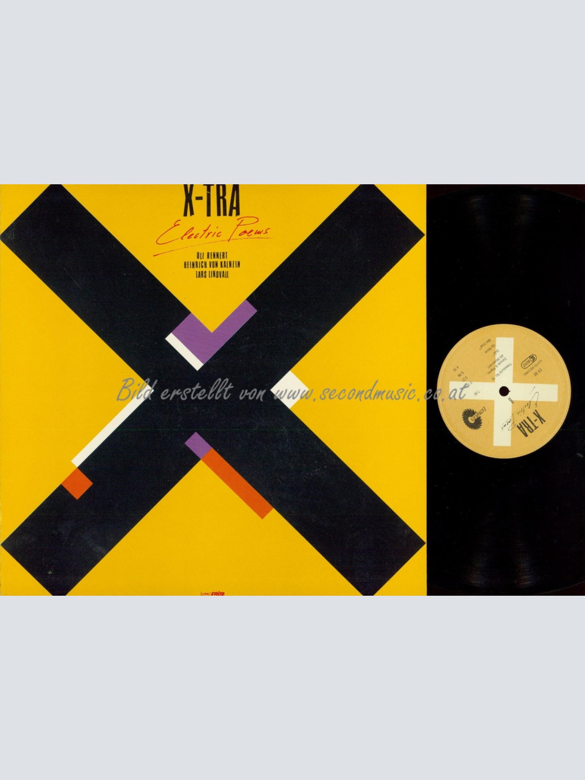 LP--X-TRA ELECTRIC POEMS // Uli Rennert - Heinrich Von Kalnein - Lars Lindvall